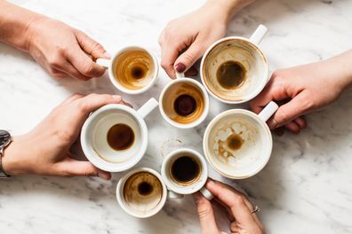 Empty coffee mugs istock
