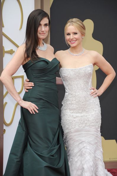 Idina Menzel and Kristen Bell