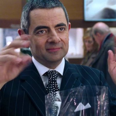 Rowan Atkinson's shop assistant character was on our side the whole time