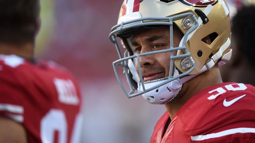 The 49ers placed Hayne on a waiver list yesterday, meaning other franchises will have the right to sign him. (AAP)