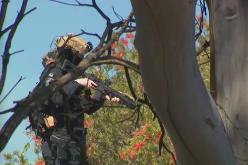 Police have concluded the police operation in Panania after determining the house was empty.