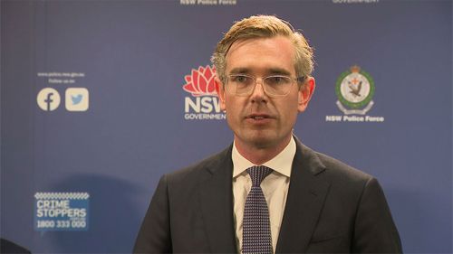 NSW premier Dominic Perrottet addresses the taskforce Erebus arrests.