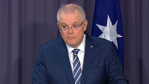 Prime Minister Scott Morrison speaks on a serious cyber attack.