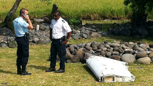 The two-metre piece of debris on Reunion Island.