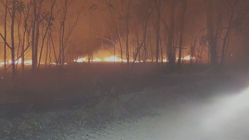 Residents in Queensland's Gladstone region are being told to leave their homes as a large bushfire flares up.