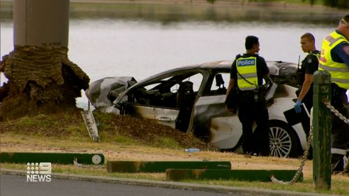 Witnesses at the park watched the crash in disbelief.