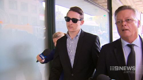 Matthew Forti outside court in March. (9NEWS)