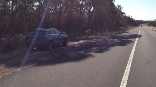 Attila Bogar's grey Audi Q3 was discovered roadside on Piction Road. (Supplied)