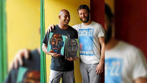 Sukumaran's painting style has been heavily influence by his mentor, Sydney artist Ben Quilty. (Facebook)