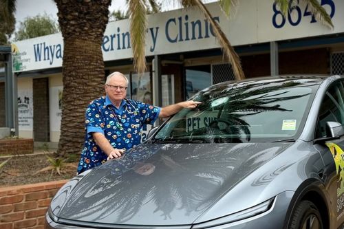Aï»¿ man was struck by a suspected meteorite while driving on a remote highway in South Australia, leaving experts completely baffled.
