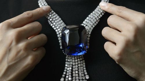 'Blue Belle of Asia' sapphire sets world record price of $18.4m at auction