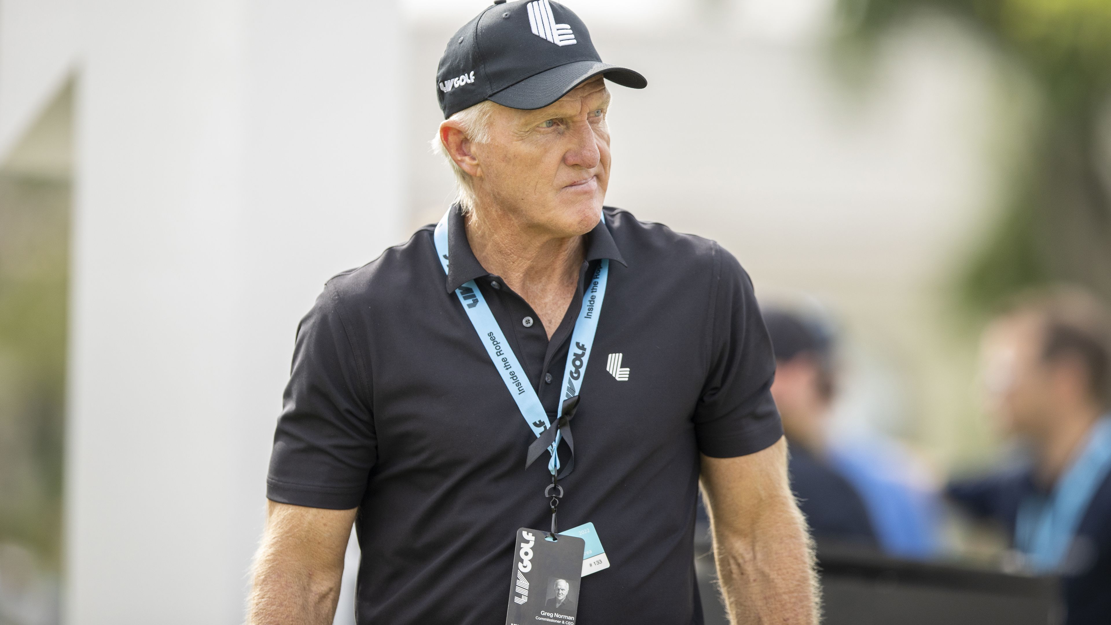 Greg Norman, CEO of LIV Golf, at the LIV Golf Invitational in Bangkok. (Photo by Peter Van der Klooster/Getty Images)