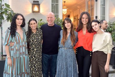 Rumer Willis, Demi Moore, Bruce Willis, Tallulah Willis, Emma Heming Willis and Scout Willis