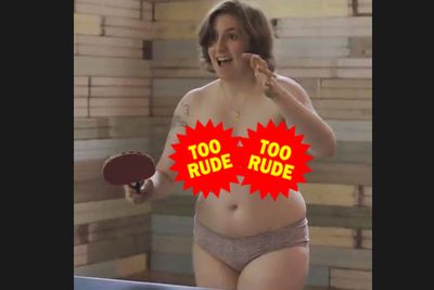 Lena Dunham hardly wore clothes on season two of <i>Girls</i>. Remember this ping-pong match?<br/><br/>On a more serious note, fans were outraged when Adam (Adam Driver) appeared to rape Natalia (Shiri Appleby).