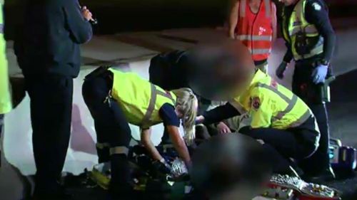 Six teenagers were arrested at the scene. (9NEWS)