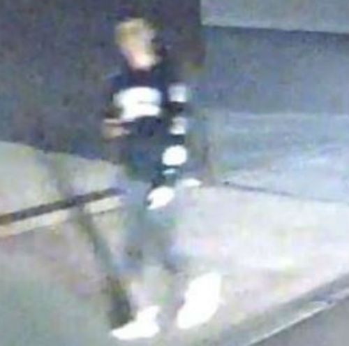 A man, believed to be of Asian appearance, seen walking along Rusden Place. (Victoria Police)