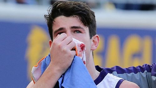 Andrew Brayshaw will take months to recover from his injuries. Picture: 9NEWS