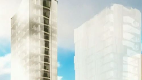 The high-rise application is currently before council. (9NEWS)