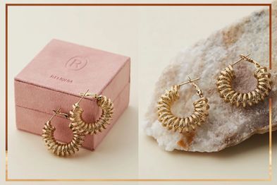 9PR: Reliquia Jewellery Spiral Gold Hoop Earrings