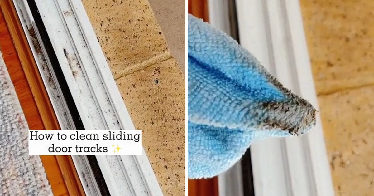 Easy Sliding Door & Window Track Cleaner, Give grimy sliding door and  window tracks new life with this easy cleaning hack! ✨, By Tasty Home