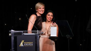 Tara Brown and Naomi Shivaraman from 60 Minutes won the Les Kennedy Award for outstanding crime reporting.