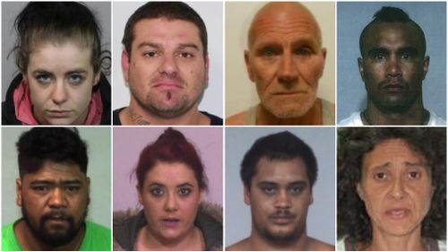 These eight faces are just a handful of thousands of alleged offenders costing Victorian taxpayers millions by failing to show up to court. (9NEWS)