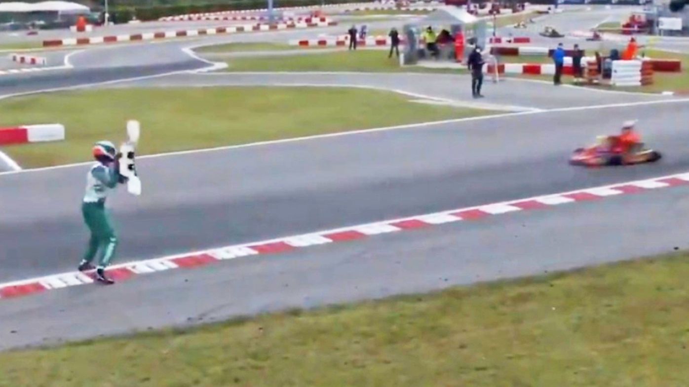 Karting star Luca Corberi quits the sport after dangerous, 'disgraceful act'