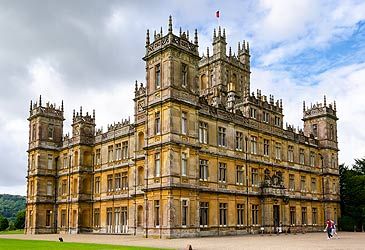 Which castle is used as the Crawleys' home in Downton Abbey?