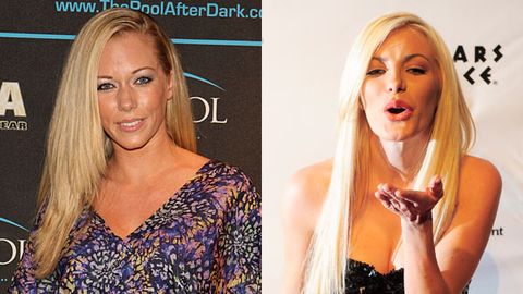 Kendra Wilkinson and Crystal Harris