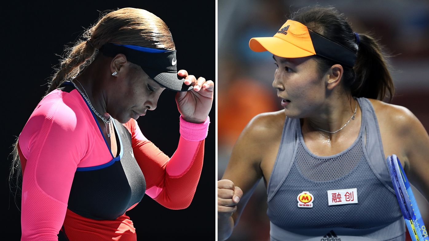 Serena Williams says she&#x27;s &#x27;devastated&#x27; by the disappearance of Peng Shuai.