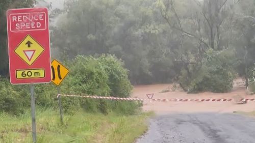 La région de Lismore﻿, dans la région des rivières du nord de la Nouvelle-Galles du Sud, a enregistré 76 mm de pluie en une heure.