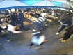 Patrons from surrounding restaurants were seen either fleeing in panic or hiding under tables after the attack began.