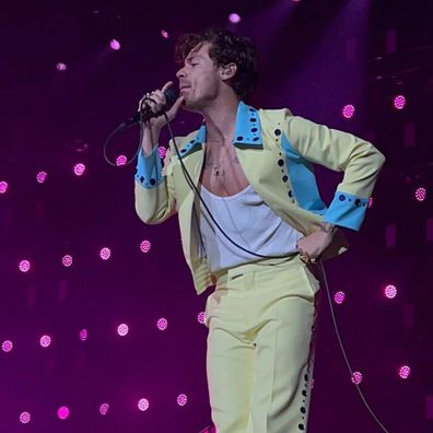 A﻿fter camping out overnight Sydney fans have finally seen Harry Styles take to the stage for the first of his two sold out shows ﻿at Accor Stadium.