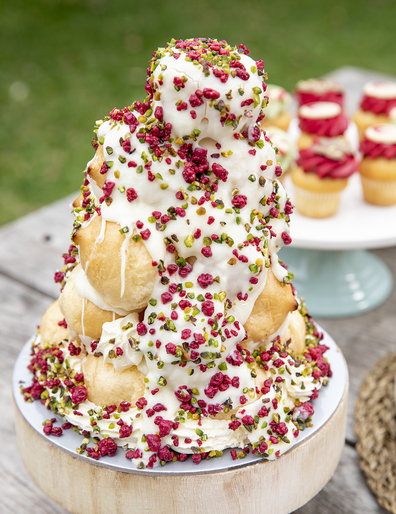 Woolworths Christmas croquembouche dessert tower for 2020