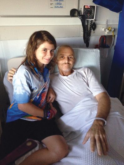 Chloe Karis with her dad before he died.