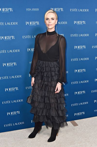 Charlize Theron attends PORTER's Third Annual Incredible Women Gala at The Ebell of Los Angeles on October 9, 2018 in Los Angeles, California