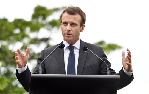 President Macron said no time was being wasted trying to sort a trade deal. Picture: AP