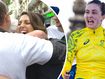 Family's wild celebration for first Aussie gold