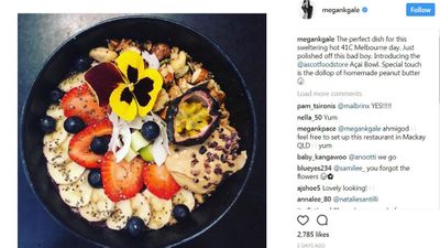 Meghan Gale's <a href="http://www.instagram.com/p/Bdly-SNnW3s/?taken-by=megankgale" target="_parent">refreshing acai bowl</a>