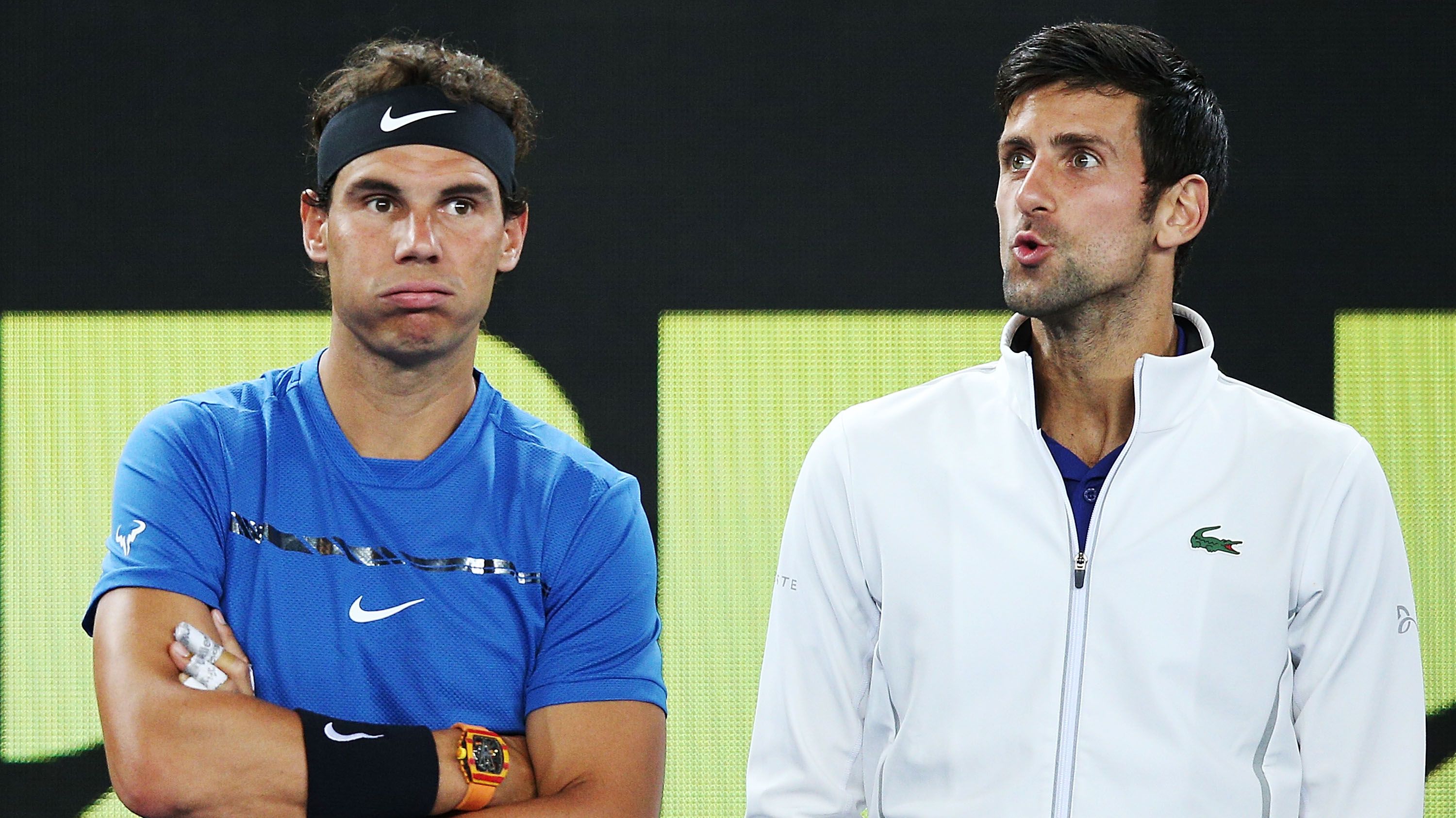 Rafael Nadal and Novak Djokovic.