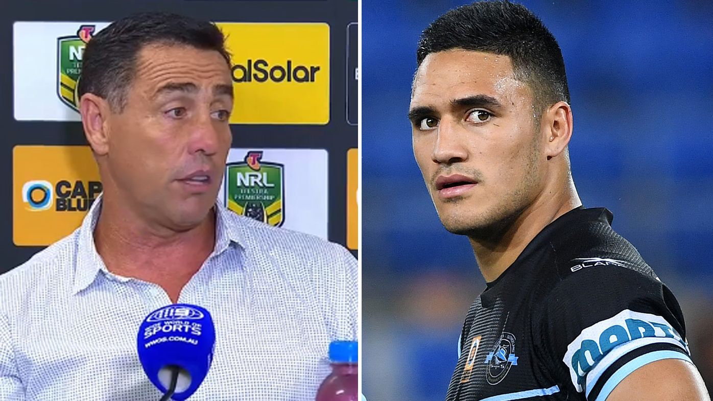 Cronulla Sharks coach Shane Flanagan hits back at journalist's questions about 'unhappy' Valentine Holmes