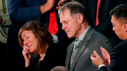 Frank and Cindy Warmbier have accused the North Korean regime of "brutally torturing and murdering" their son. (AAP)