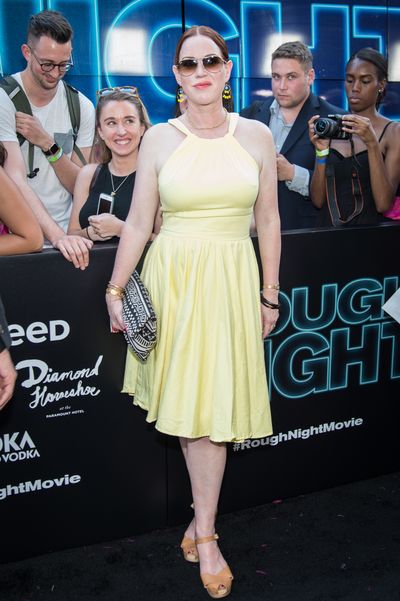 Molly Ringwald&nbsp;at the premiere of <em>Rough Night</em> in New York.