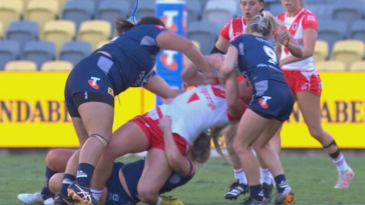 The season of Cowboys NRLW prop Makenzie Weale is on the line, offered a two game suspension for for a hip drop on Dragons lock Alexis Tauaneai.