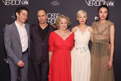 Thomas Kail, Sam Rockwell, Nicole Fosse, Michelle Williams, and Margaret Qualley attend the Premier of 'Fosse/Verdon'. 