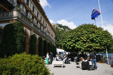 A view of the location of the 50th edition of The European House Ambrosetti forum TEHA at Villa D'Este in Cernobbio, Italy, on September 6, 2024