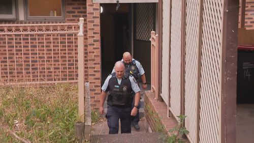 Crime scene at Cranebrook in Sydney after hit and run.