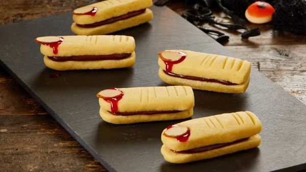 Kirsten Tibballs' ghoulish shortbread fingers recipe for Halloween