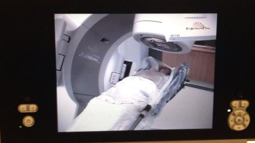 The first patient to undergo the new 10 minute radiation treatment. (Emily Rice, 9NEWS)