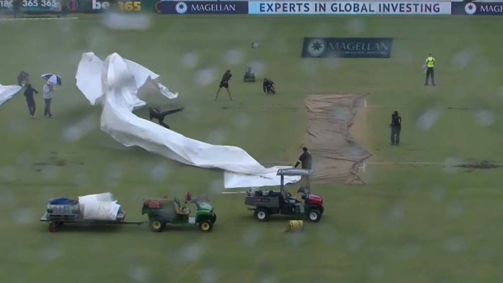 WACA groundsman bowled over by flying cover